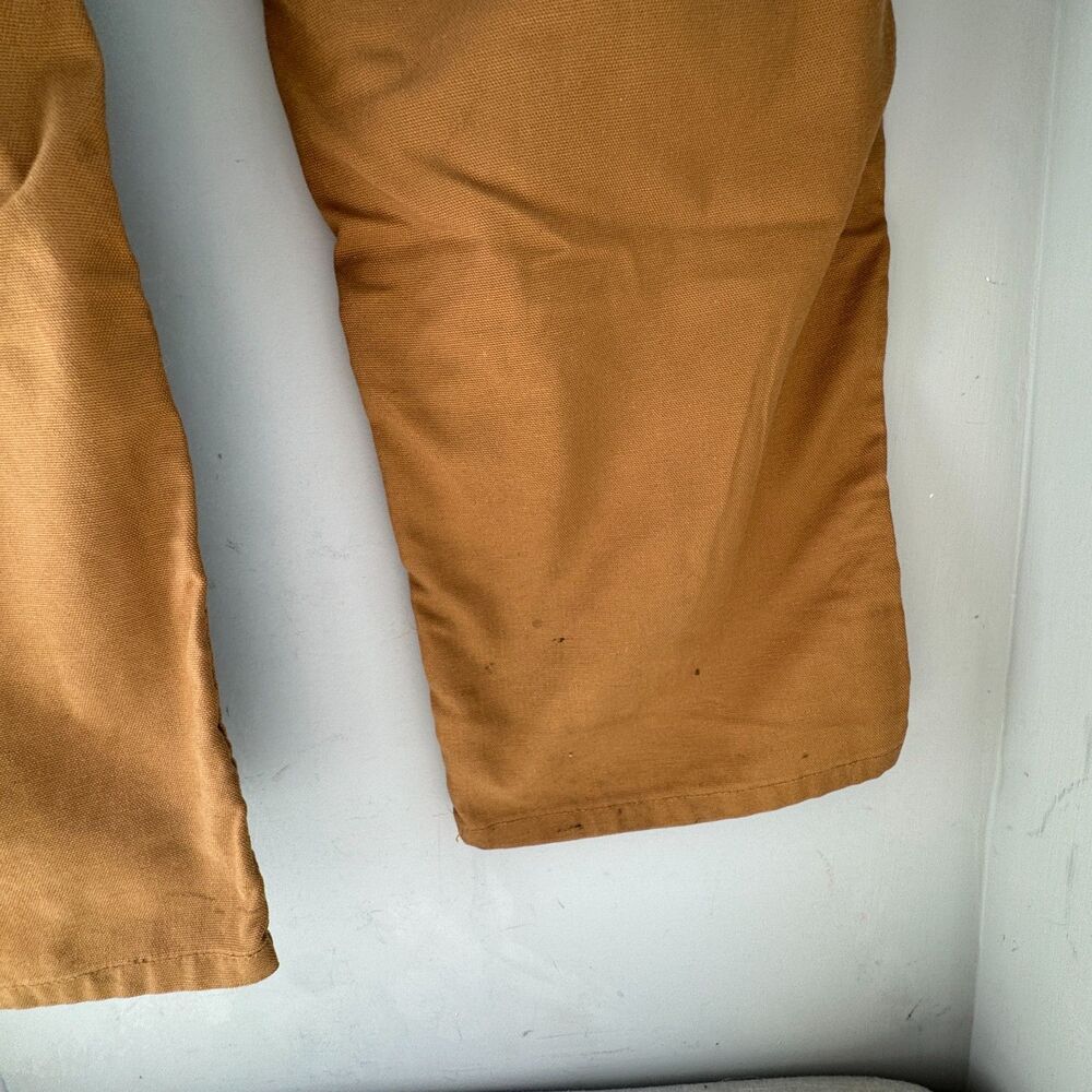 Carhartt Men's 38x30 Brown Dungaree Fit Work Pants 383-51 Cotton Blend MID-RISE - Picture 8 of 13